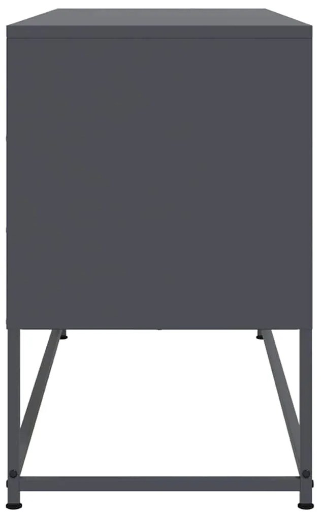 Móvel de TV 100,5x39x60,5 cm aço antracite