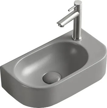 Mexen Viera lavatório de bancada esquerdo 40 x 21 cm, cinza claro mate - 21274061L