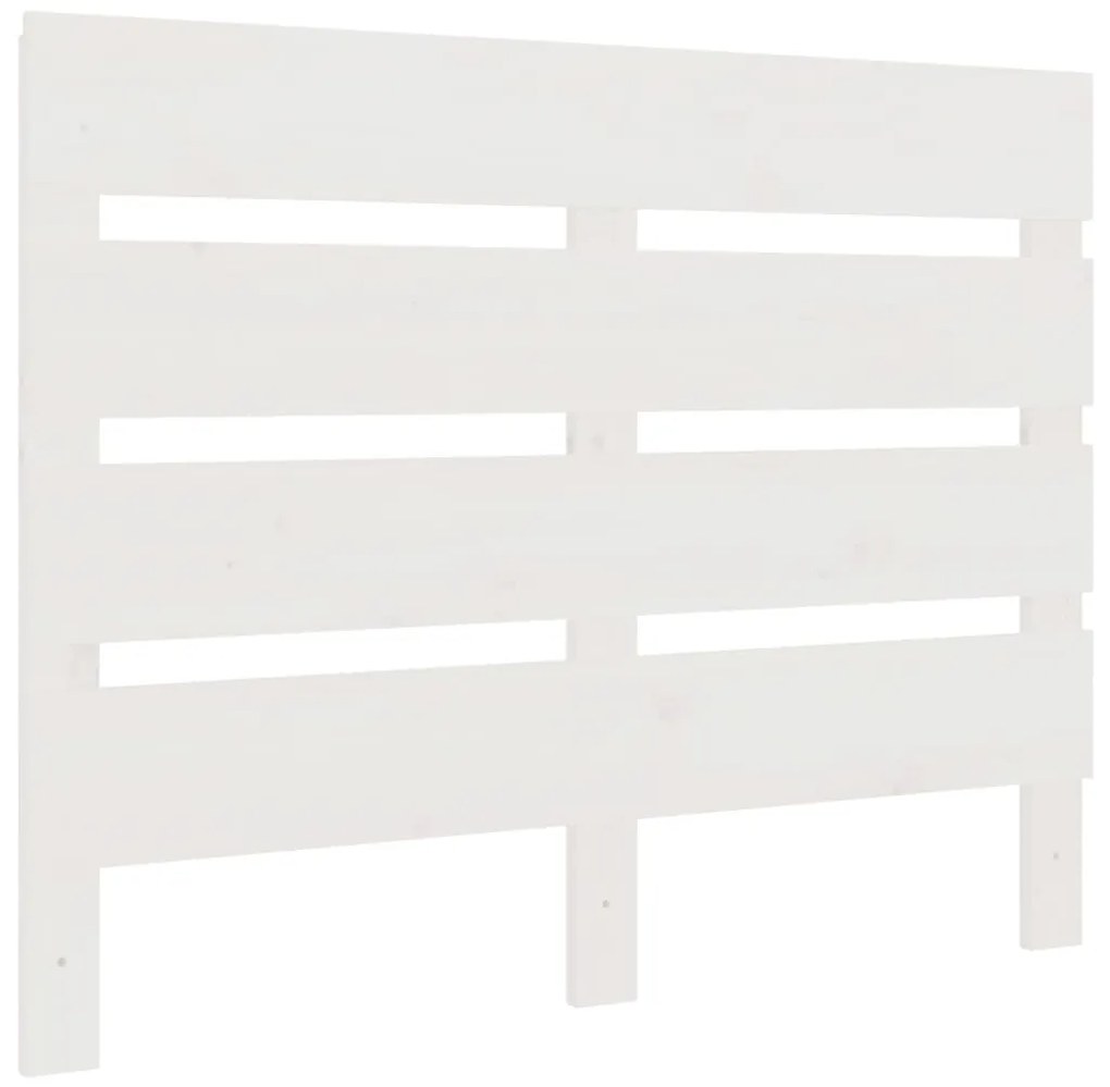 Cama sem colchão 100x200 cm madeira de pinho maciça branco