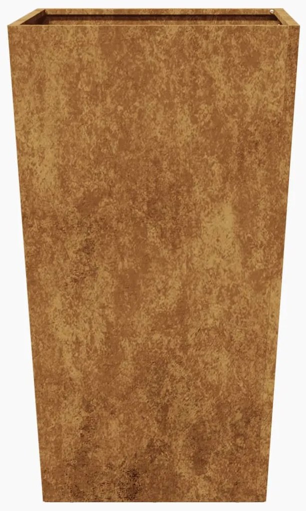 Garden Planters 2 pcs 45x45x75 cm aço resistente às intempéries