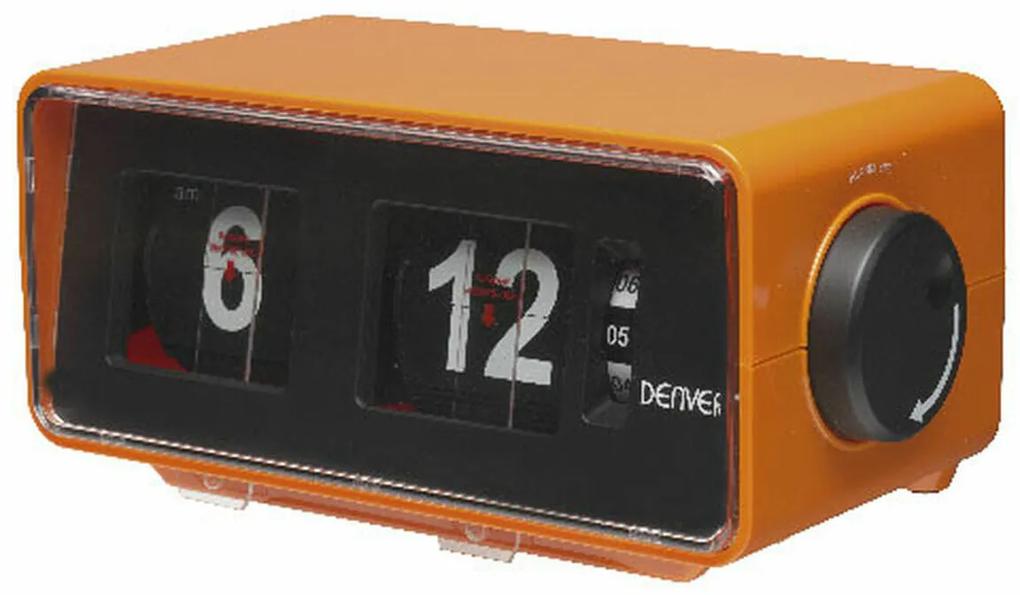 Rádio Despertador Denver Electronics FM Naranja