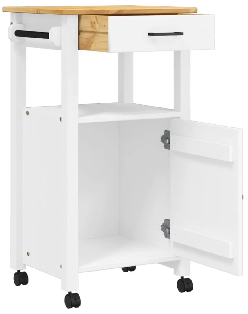Carrinho de cozinha MONZA 48x40x90 cm madeira de pinho maciça