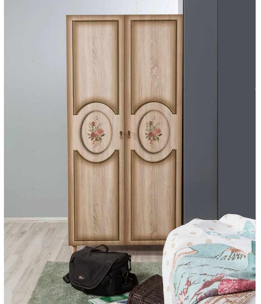 Roupeiro Stil – Carvalho Sonoma – 90 cm x 192 cm x 52 cm