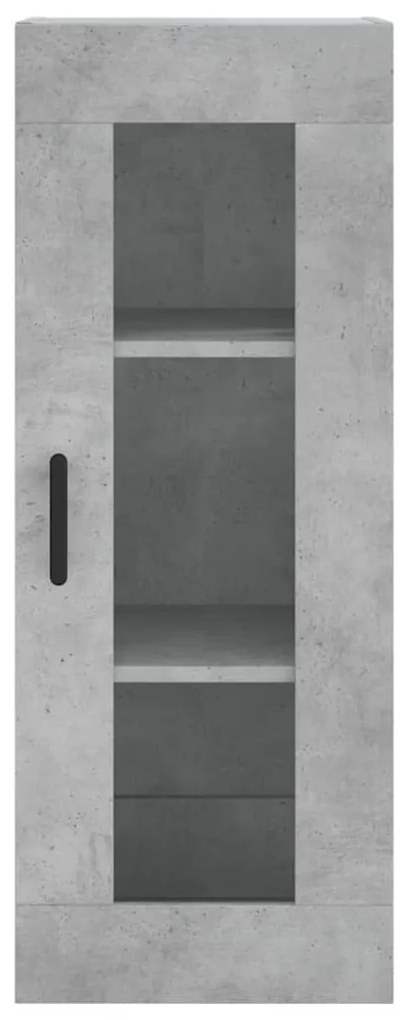Armário de parede 34,5x34x90 cm cinzento cimento