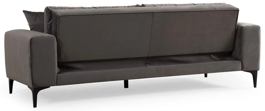 Sofá de 3 Lugares Astana – Antracite – 100x78x234 cm
