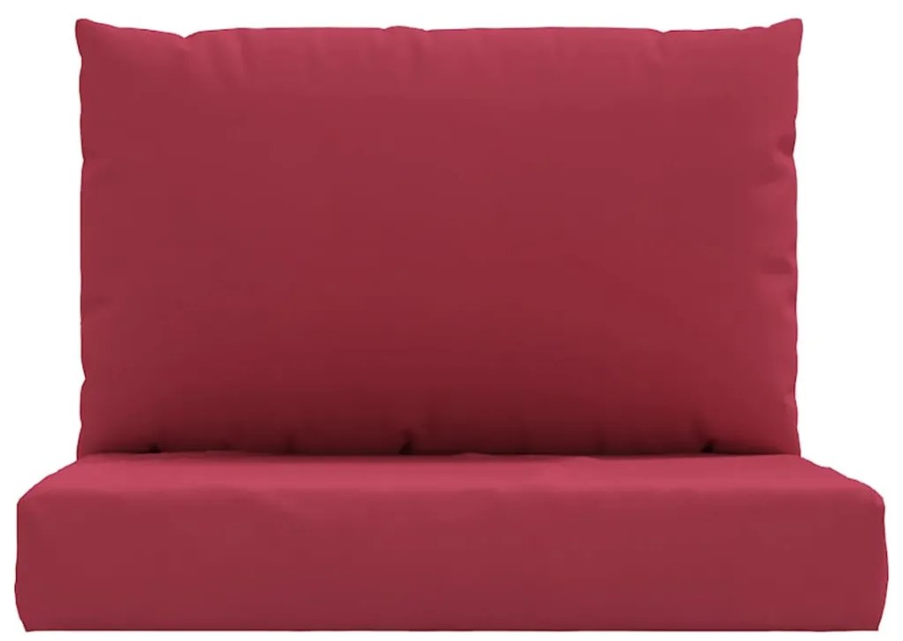 Almofadões p/ móveis paletes 2 pcs tecido oxford vermelho tinto