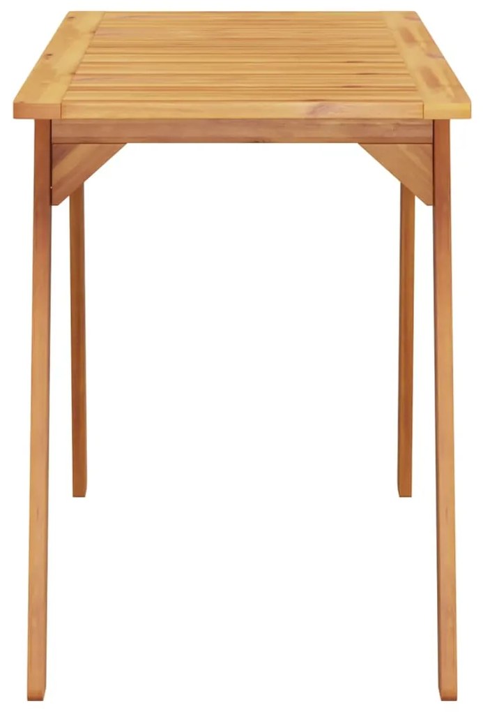 Mesa de jantar p/ jardim 110x56x75 cm madeira de acácia maciça