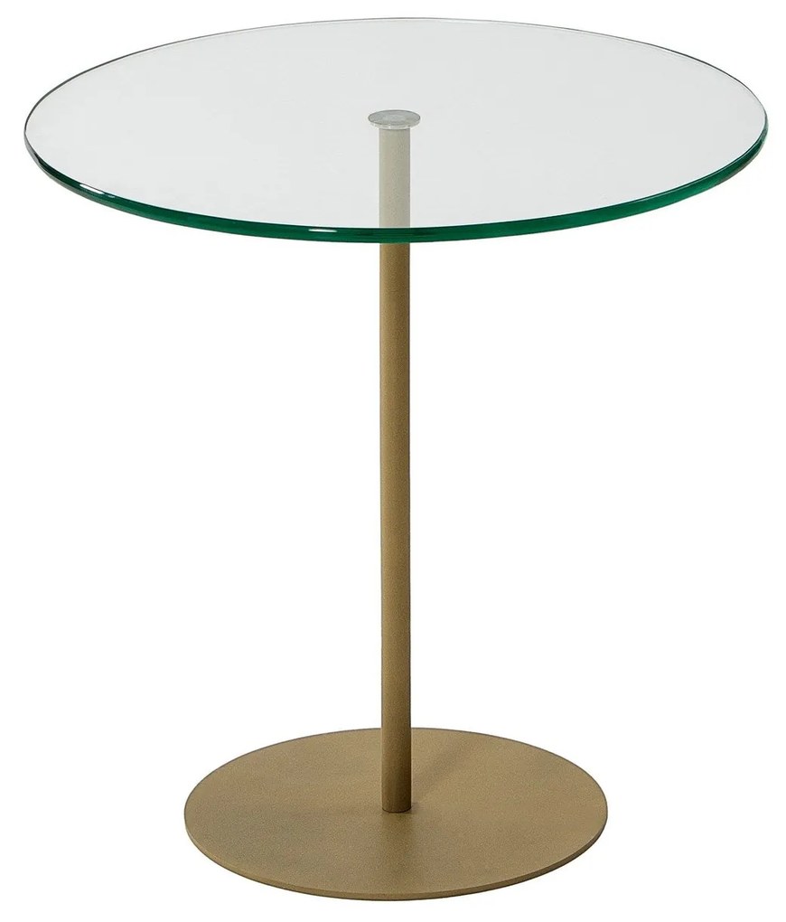 Mesa de Apoio Chill-Out - Dourada - 50x50x50 cm