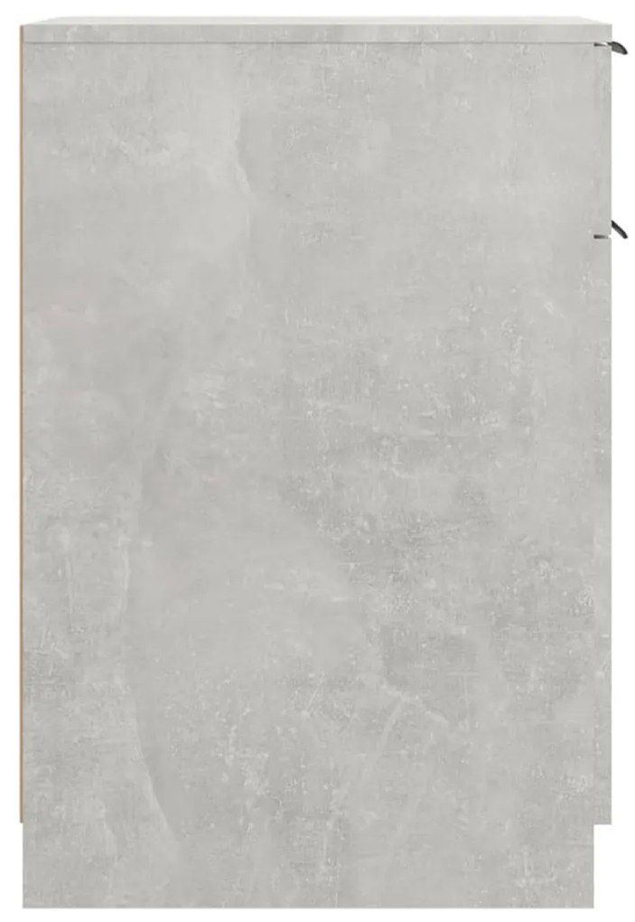 Armário secretária 33,5x50x75cm derivados madeira cinza cimento
