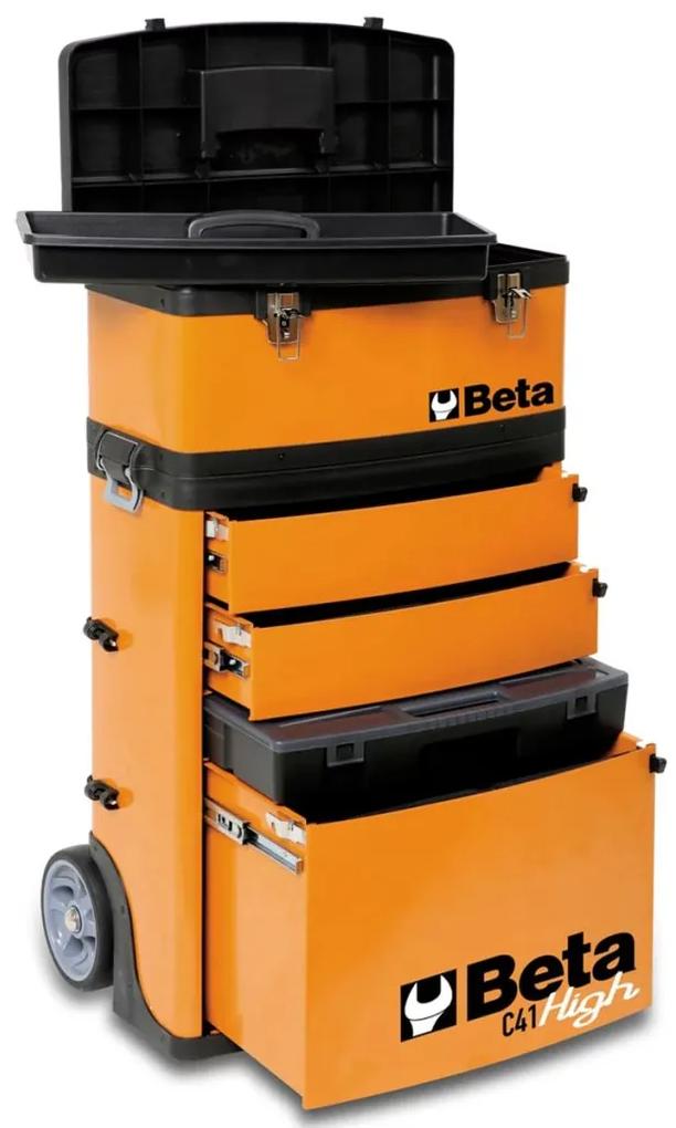 406997 Beta Tools Caixa ferramentas + rodas C41H/O laranja 041000002