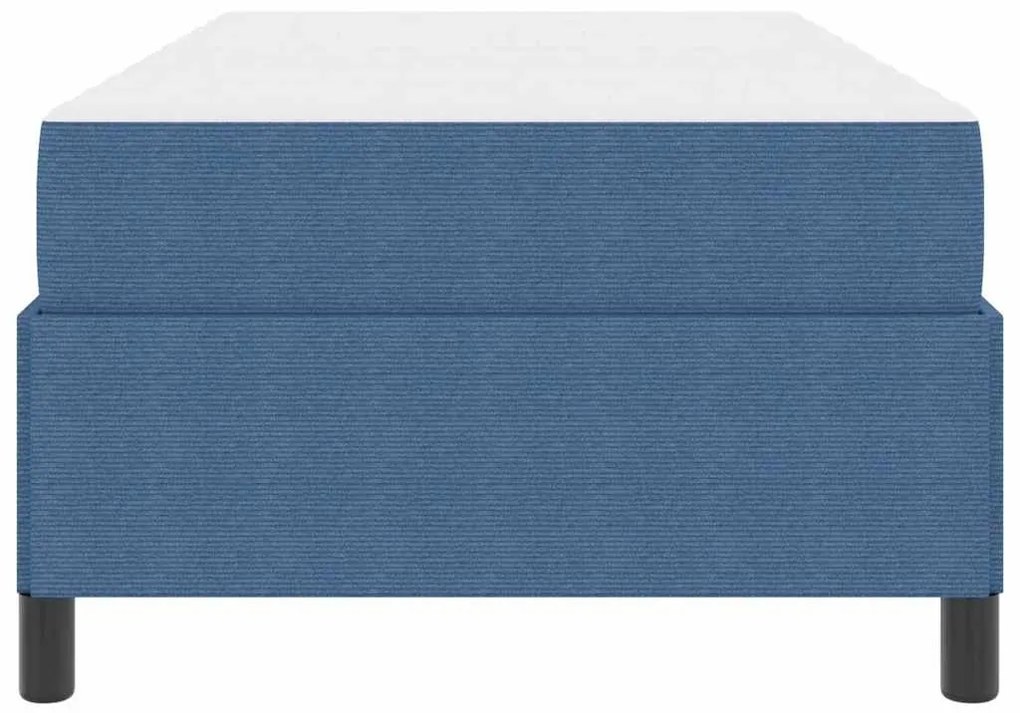 Estrutura da Cama Azul 90 x 190 cm Tecido de veludo côtelé