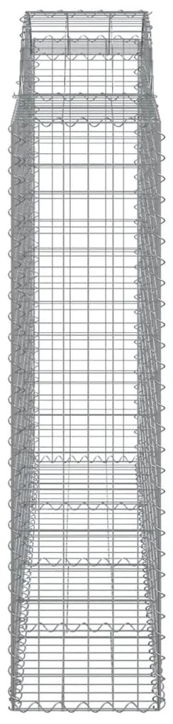 Cestos gabião arqueados 40 pcs 200x50x160/180 ferro galvanizado