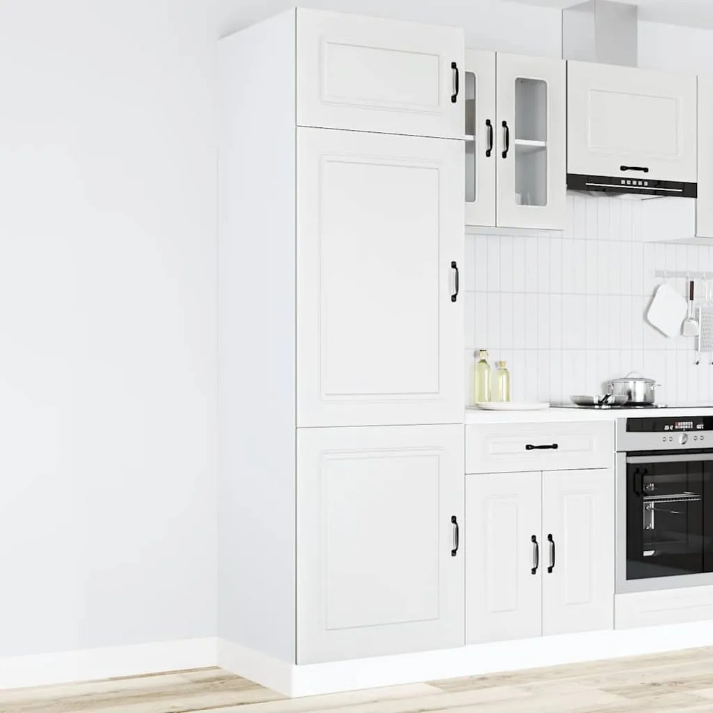 Armário de cozinha Kalmar derivados de madeira branco