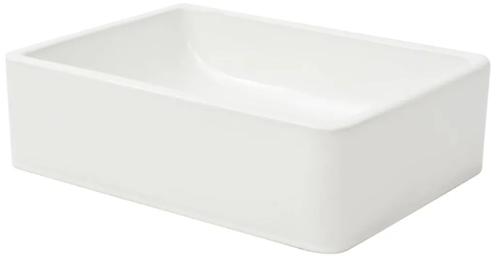 Lavatório em cerâmica 41x30x12 cm branco