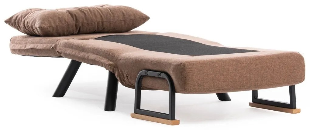 Poltrona Cama "Versa" – Castanho – Design Moderno