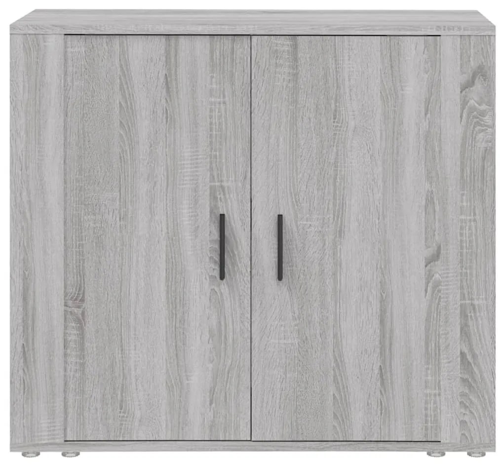 Aparador 80x33x70 cm derivados de madeira cinzento sonoma