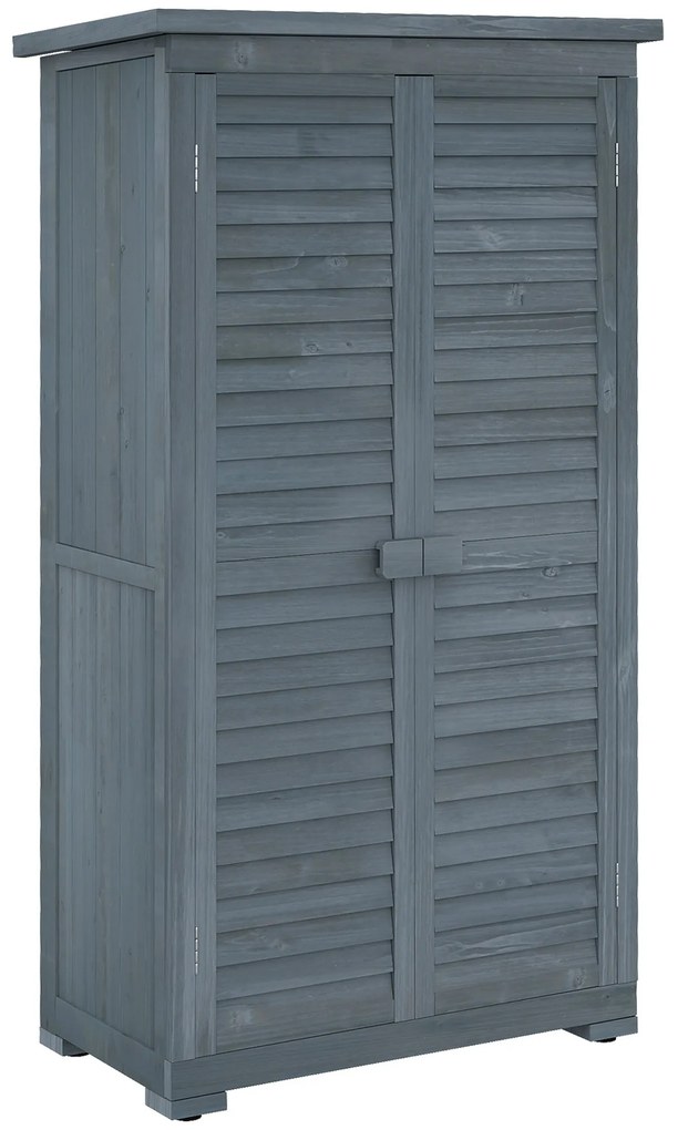 Armário de Madeira 0,31 m² 87x46,5x160 cm Armário Exterior de Madeira