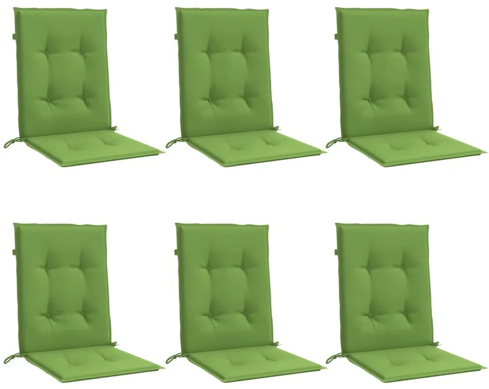 Almofadões lombares p/ cadeiras 6pcs 100x50x4cm mesclado tecido