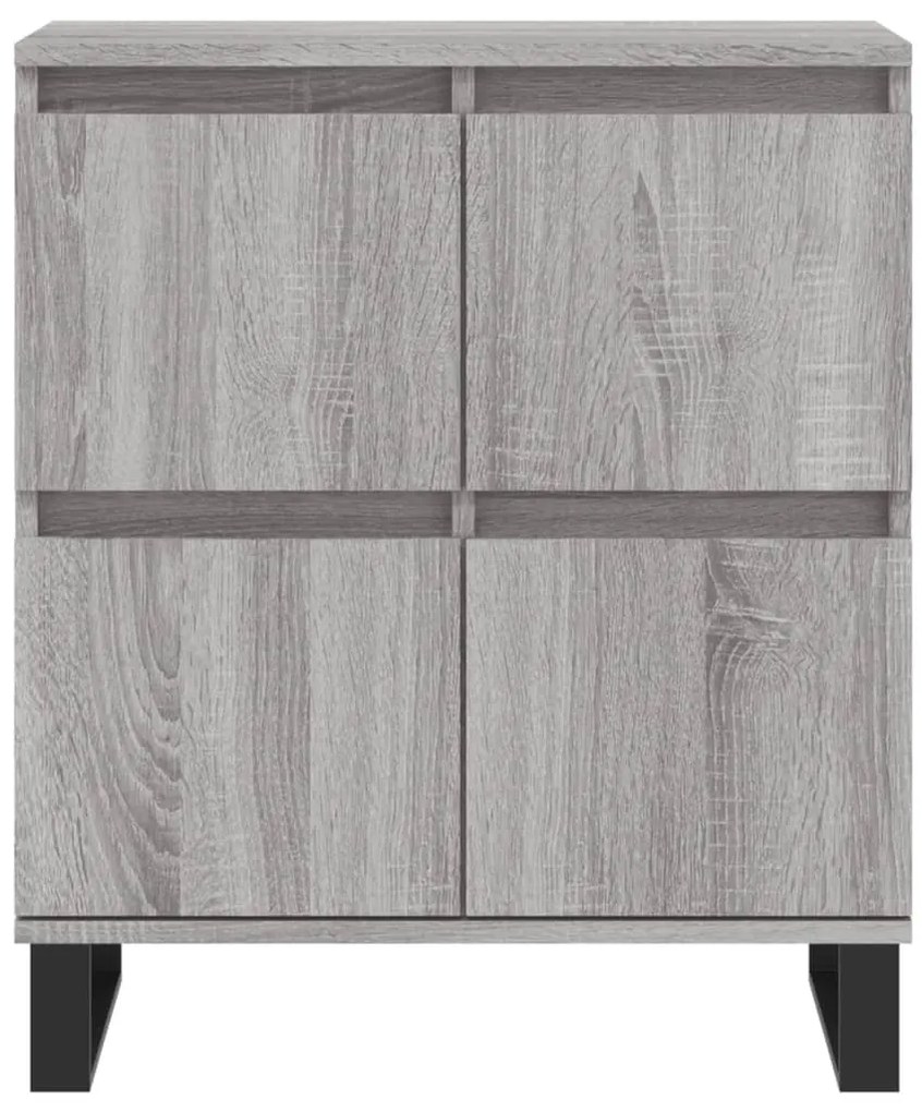 Aparadores 2 pcs derivados de madeira cinzento sonoma