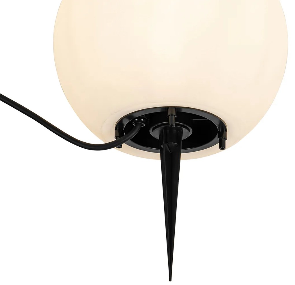 Candeeiro de exterior inteligente branco 25 cm IP65 com LED - Nura Moderno