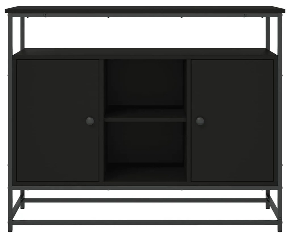 Aparador 100x35x80 cm derivados de madeira preto