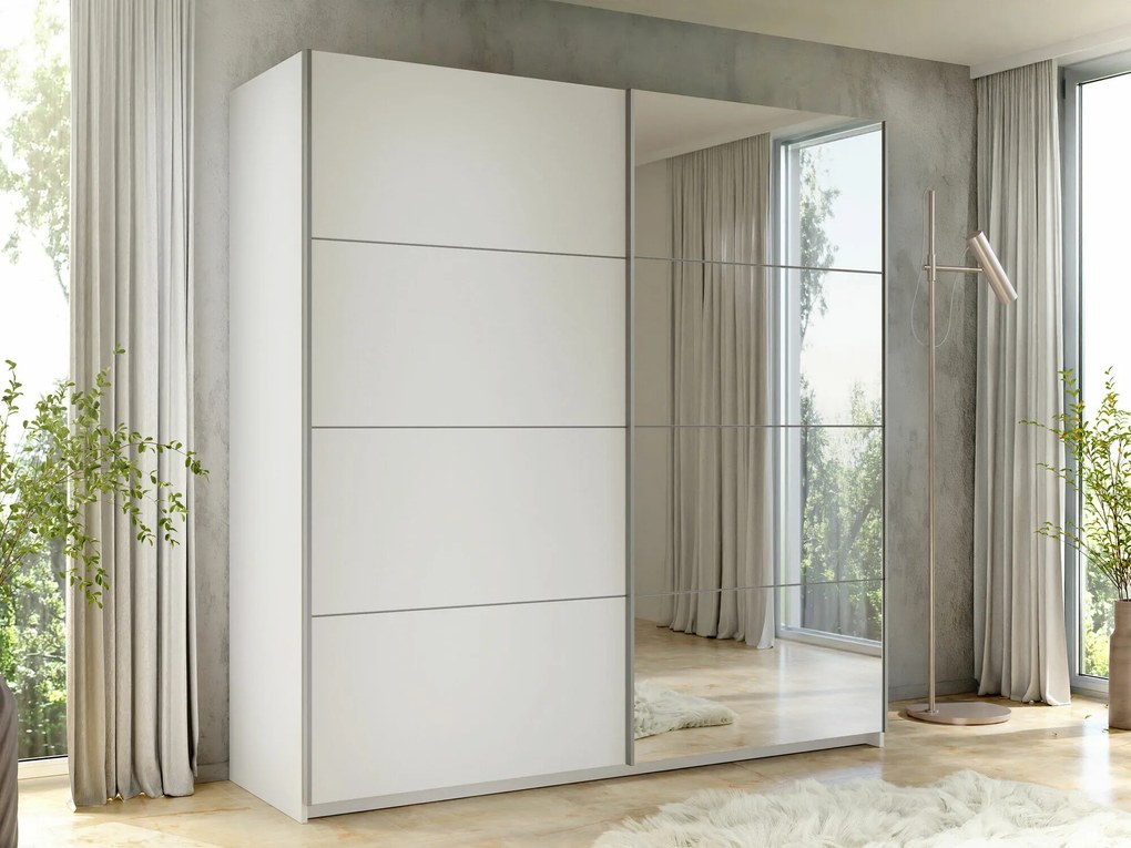 Roupeiro Comfivo 363, Branco, 210x200x60cm, 173 kg, Portas para roupeiro: Deslizante