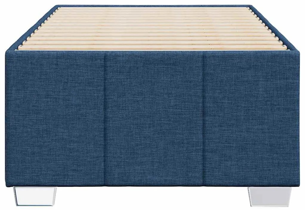 Estrutura de cama sem colchão 100x200 cm tecido azul