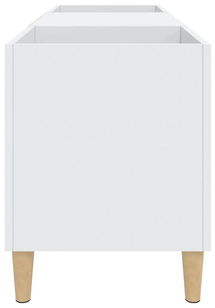 Armário para discos 121x38x48 cm derivados de madeira branco