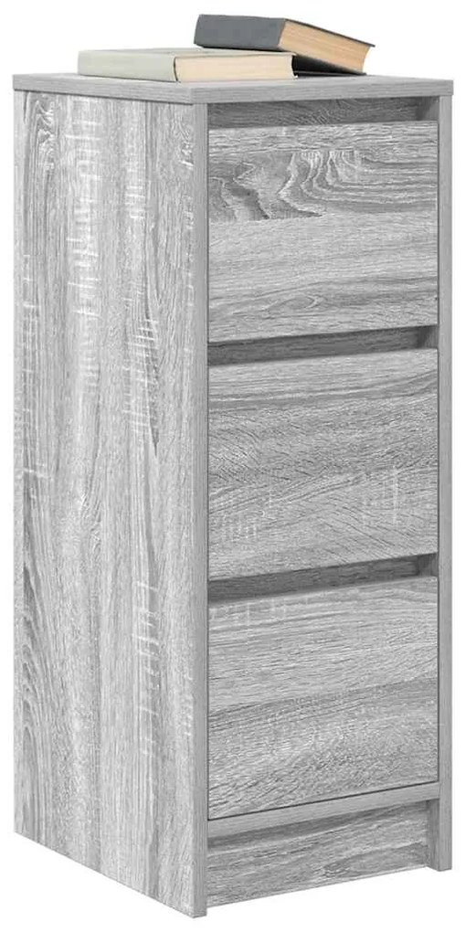 Aparador 29,5x34x76 cm derivados de madeira cinzento sonoma