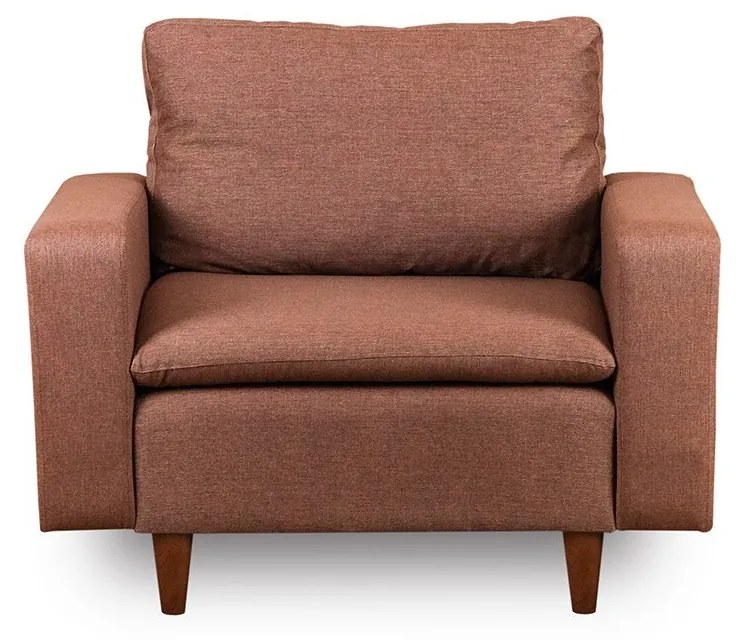Poltrona Pafu Lungo — Castanho - 105x52x75 cm - Design Moderno
