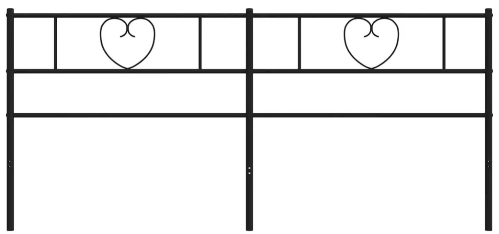 Cabeceira de cama 193 cm metal preto