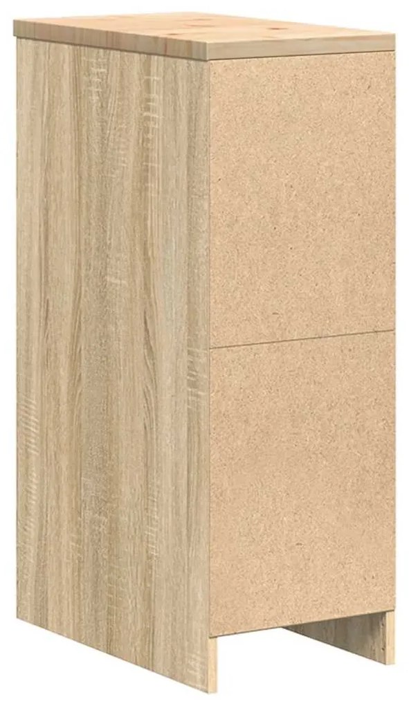 Armário de arrumação de garagem carvalho sonoma 30x51x85 cm