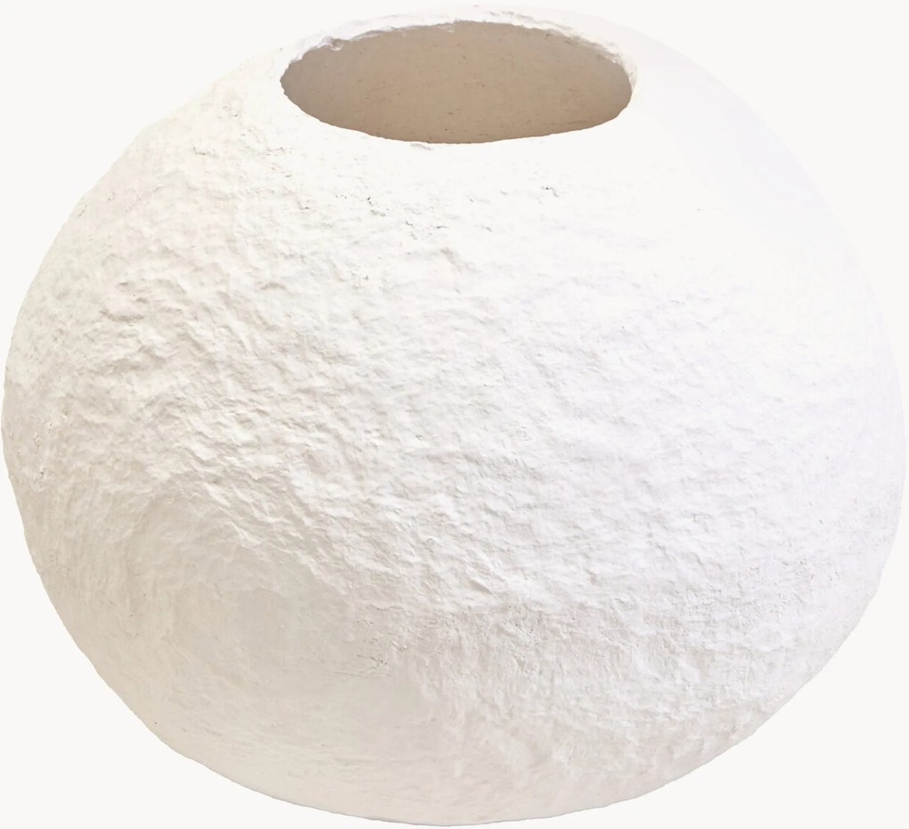 Jarra redonda em papel machê de algodão Sanai, Alt 38 cm
