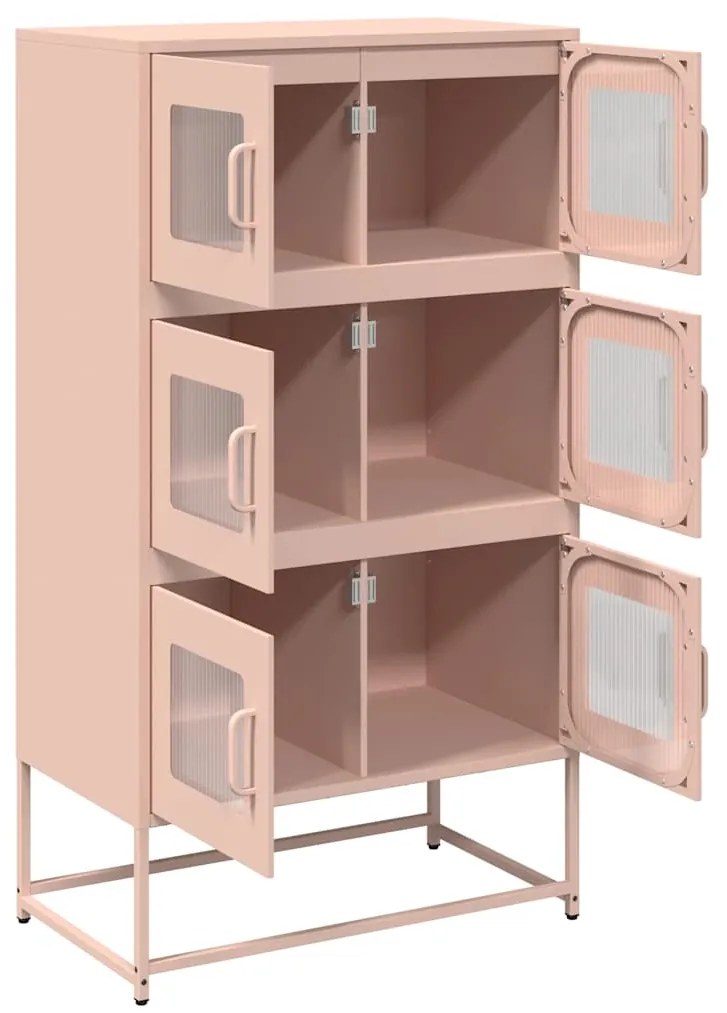Móvel alto 68x39x123 cm aço rosa