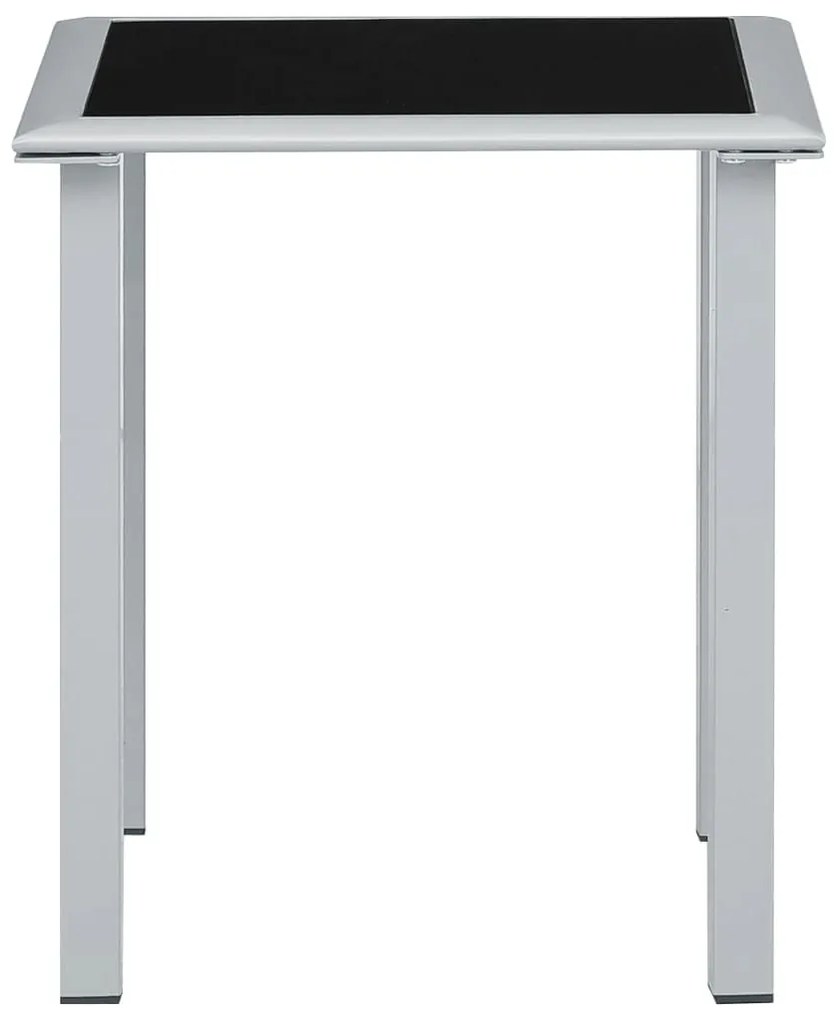 Espreguiçadeiras com mesa 2 pcs alumínio cor creme