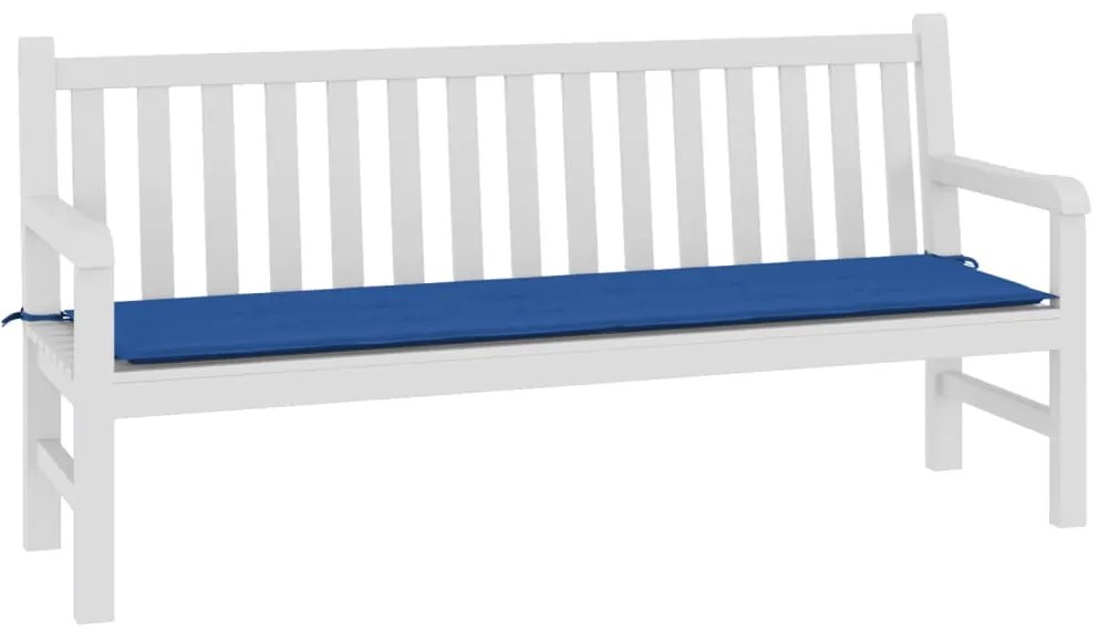 Almofadão p/ banco de jardim 180x50x3cm tecido oxford azul real