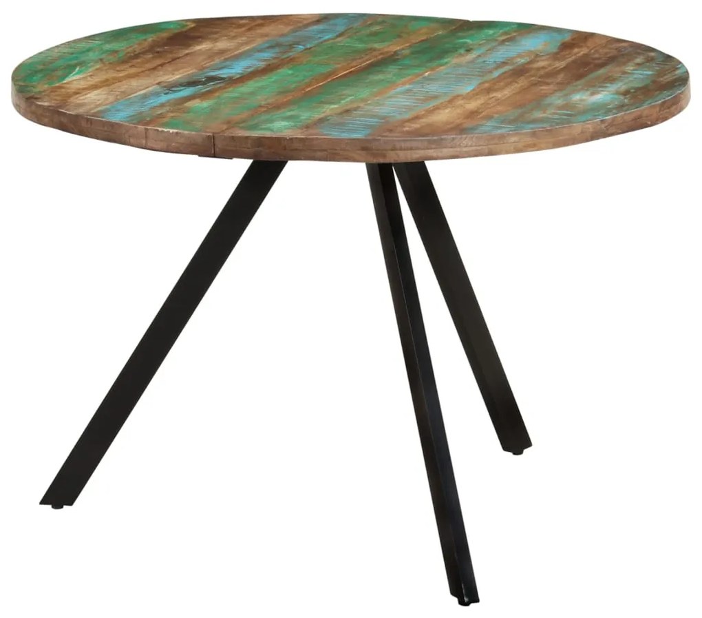 Mesa de jantar 110x75 cm madeira recuperada maciça