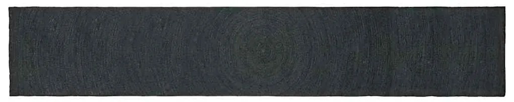 vidaXL Tapetes de área Retangular Cinza Escuro 80 x 400 cm Juta