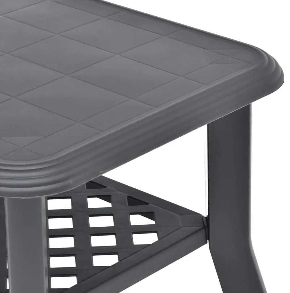 Mesa de centro 90x60x46 cm plástico antracite