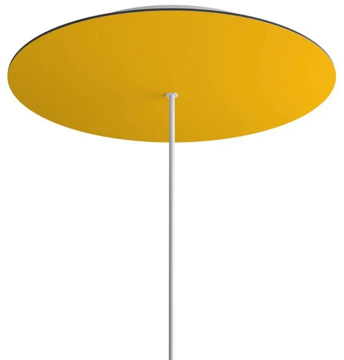 Florão Rose-One XXL com 1 furo central e 4 laterais 400 mm - Amarelo Mostarda / Branco