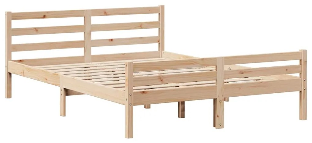 Cama sem colchão 160x200 cm madeira de pinho maciça