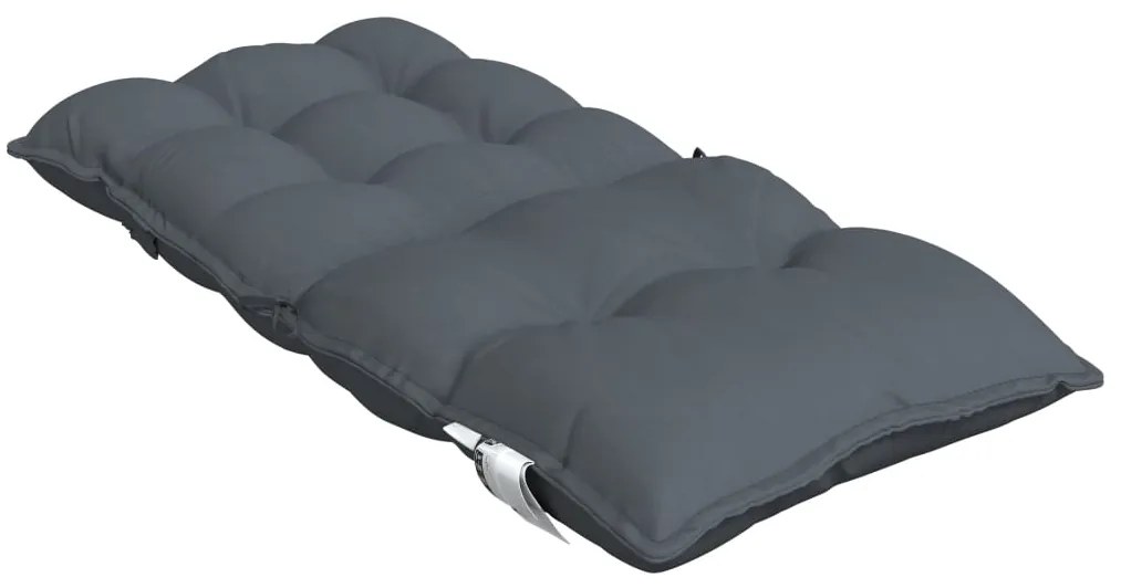 Almofadões cadeira encosto baixo jardim 2 pcs oxford antracite