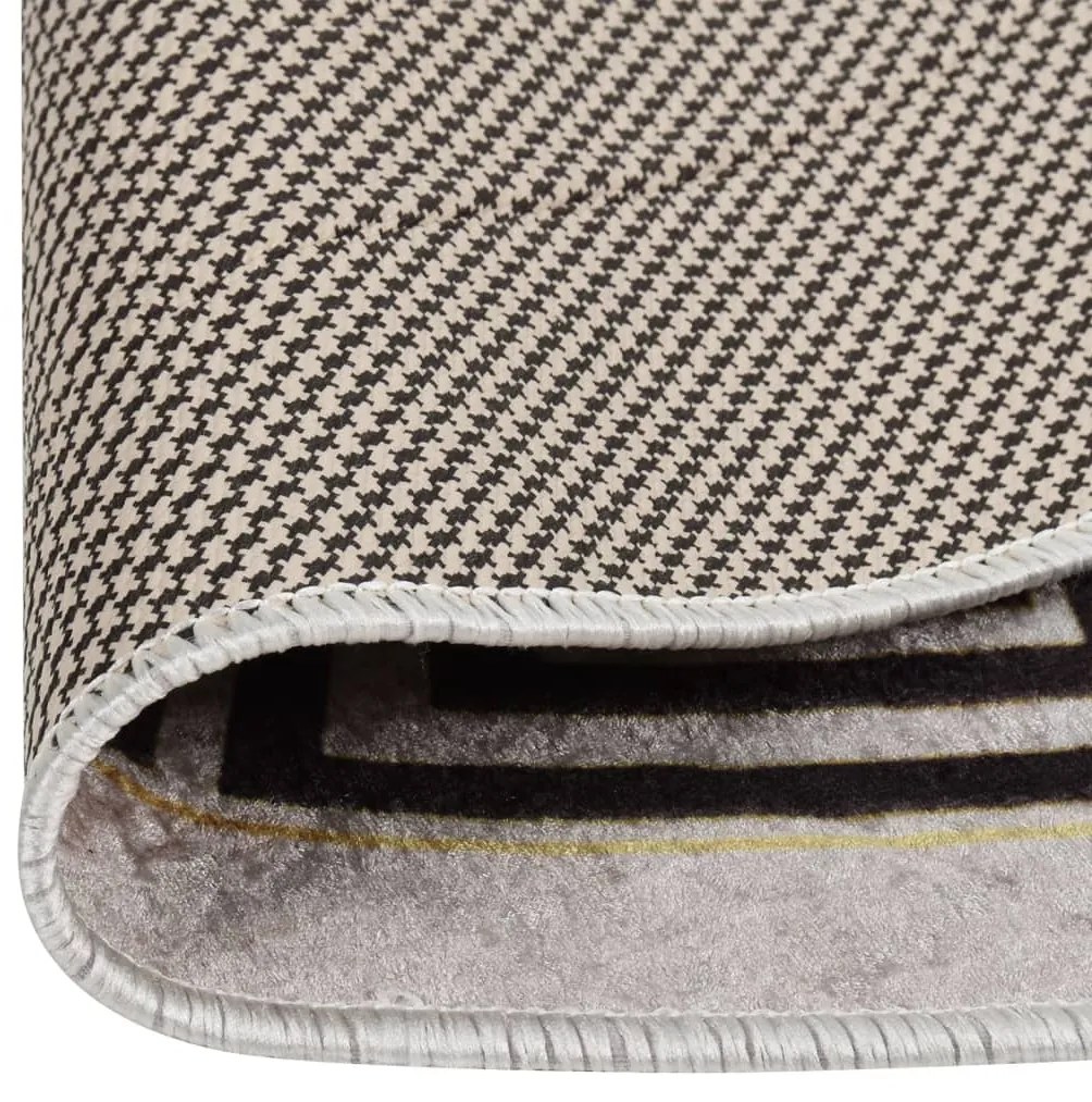 Tapete lavável antiderrapante φ120 cm bege-claro
