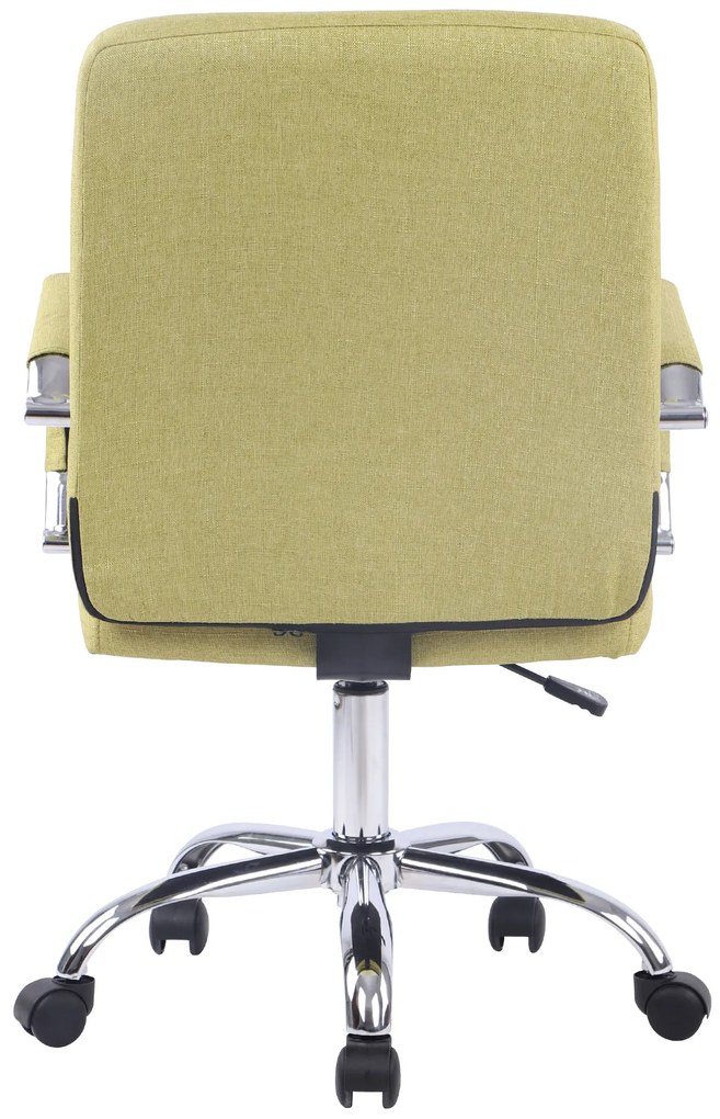 Cadeira de escritório Deli PRO em tecido com estrutura cromada 59 x 91-101 x 63 cm Verde