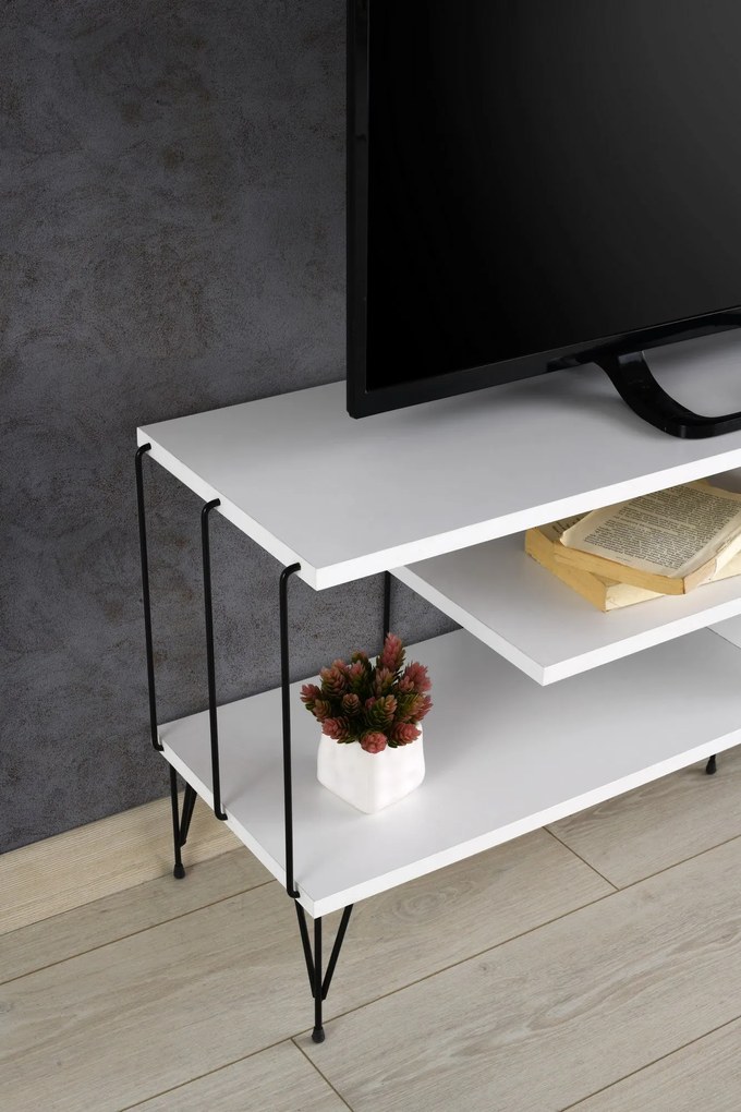 Móvel TV Eze – Branco – 120 cm x 44,5 cm x 30 cm