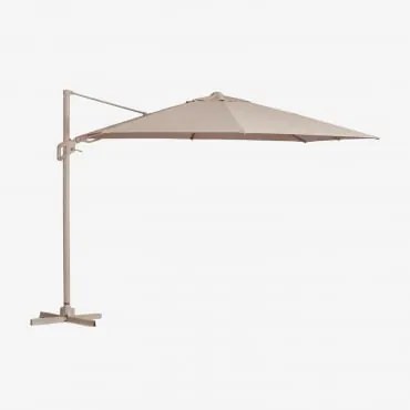 Parasol 295x295 Cm Em Tecido E Alumínio Hydra Moka Brown - Sklum