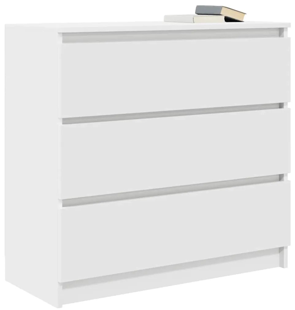 Aparador 80x35x76 cm derivados de madeira branco