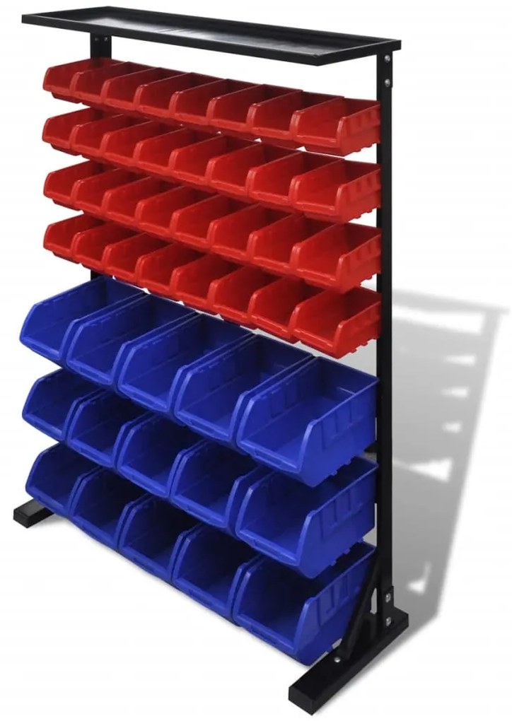 Organizador de Ferramentas Azul & Vermelho para Garagem