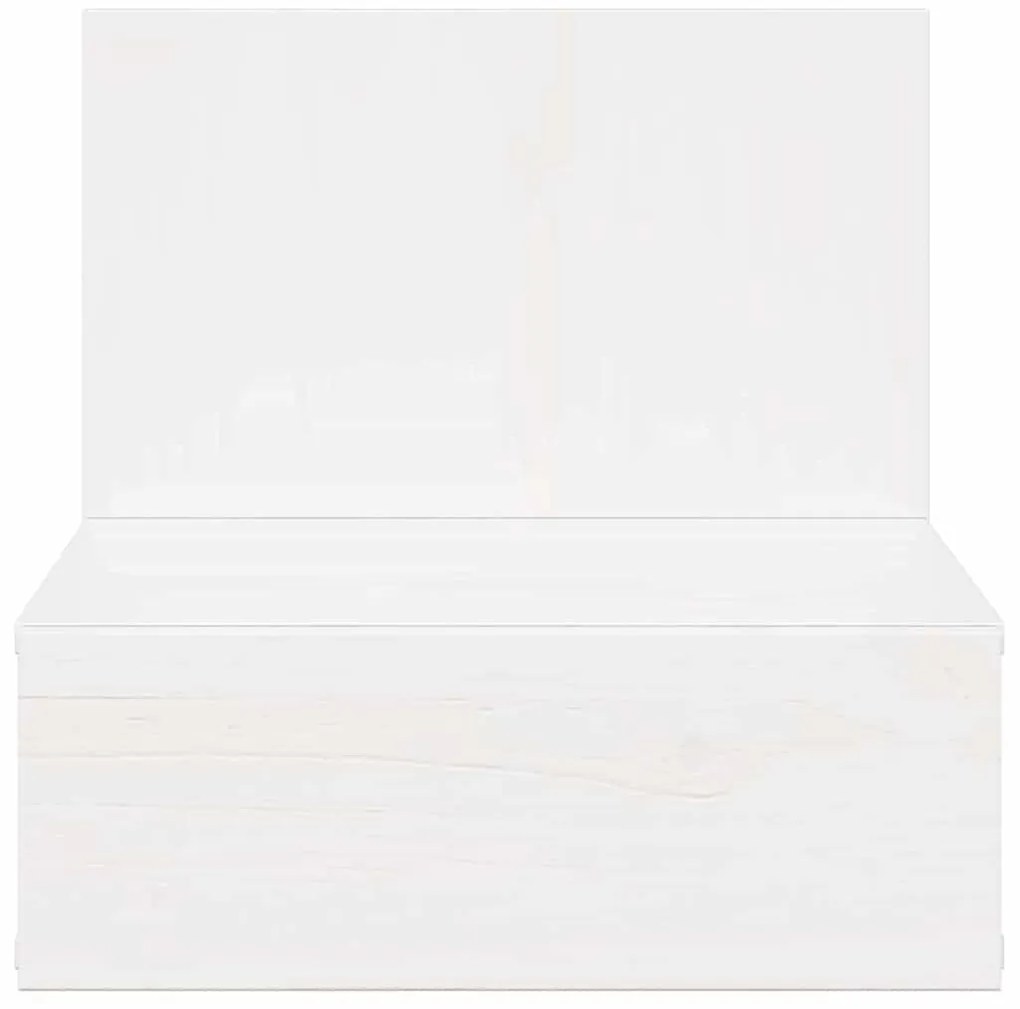 Mesa de Cabeceira Montada na Parede com gaveta 2 pcs Branco
