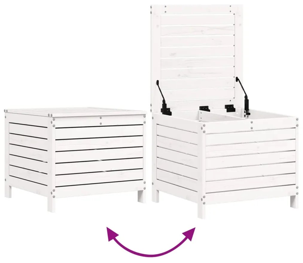 5 pcs conjunto de sofás de jardim madeira pinho maciça branco